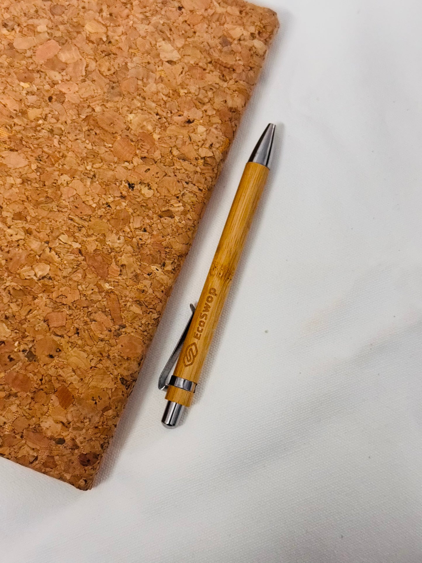 Bamboo Pen + Diary + Cork Planter Combo Set