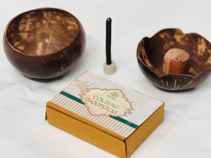 Coconut Shell Soap Stand + Aggarbatti Stand + Dhoopbatti Combo Set